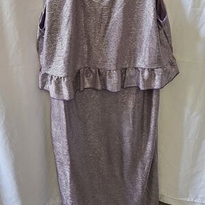 Kate & Mallory Shimmering Lavender Midi Dress